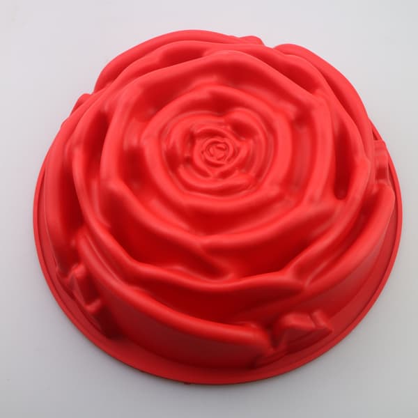 Bageudstyr Non-Stick Silikoneform til Muffins, Chokoladekage, Sæbeform, Roseform