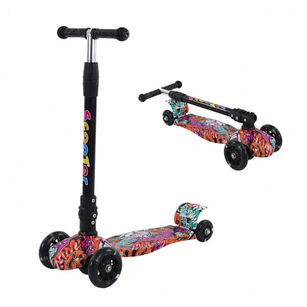 Flash Wheels Scooter til Børn Bedste Rød 4 Hjul Kick Scooter