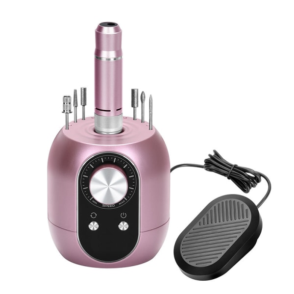 Desktop professionell manikyrkvarn med LED-skärm manikyr och borttagningsverktyg, rosa