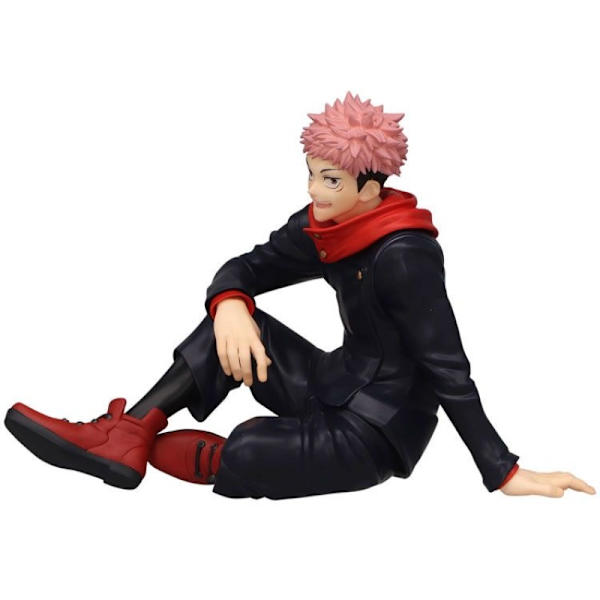 Siddende modig studenterheltefigur, 8 cm PVC samlerstatue, voksen gave