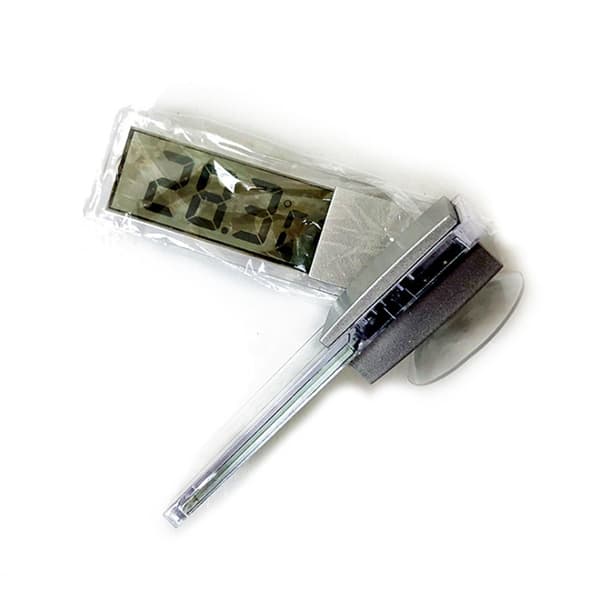 To-delt LCD-termometer (Børstet sølv + Native Gold) Termometer