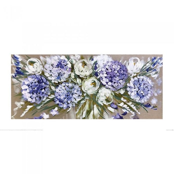 Amanda Brooks landskördaffisch Lilac/White/Green 50cm x 100cm