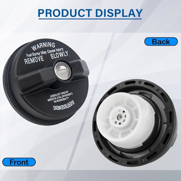 Lukittava bensatankinkorkki, polttoaineen tankinkorkki Dodge Jeep Ram Cherokee Grand Cherokee Wrangler TJ LJ JK JKU JL JLU JT Liberty Compassille, 5278655AB, 05278655AB