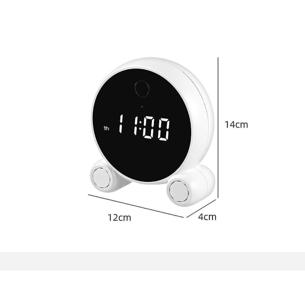 Minikameror Smart Alarm Clock Recorder Night Vision Motion Detect Security White only cam