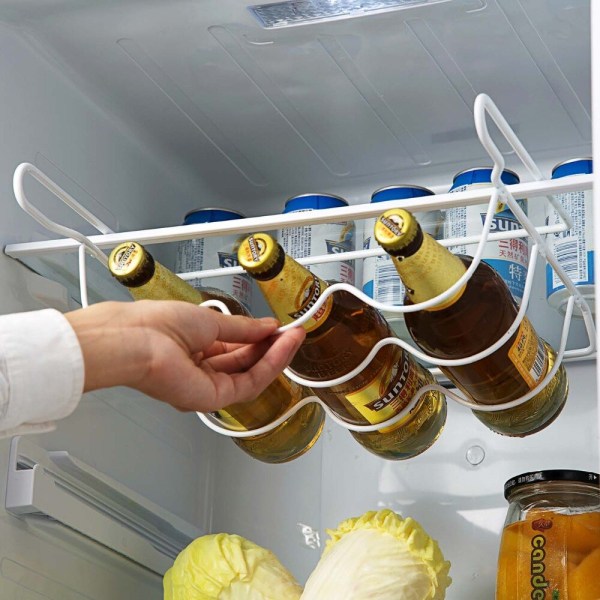 køkken opbevaringsstativ køleskab vinflaskestativ 1pc