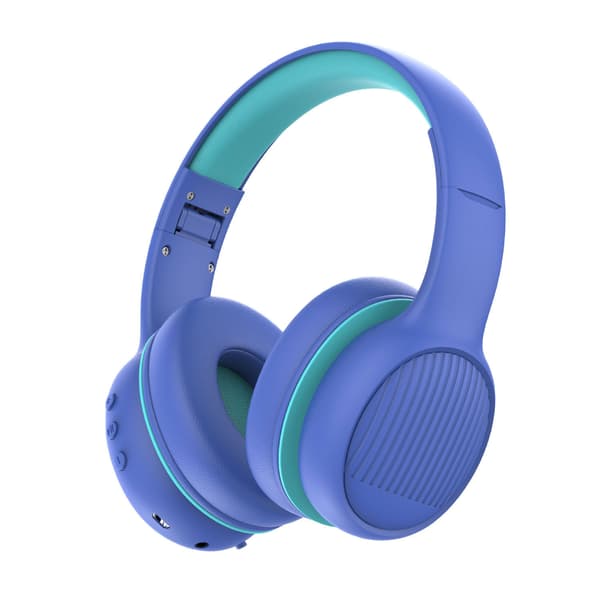 E66 Trådløse Bluetooth Tegneserie Børne Hovedtelefoner, Foldbart Design med Mikrofon, Blå