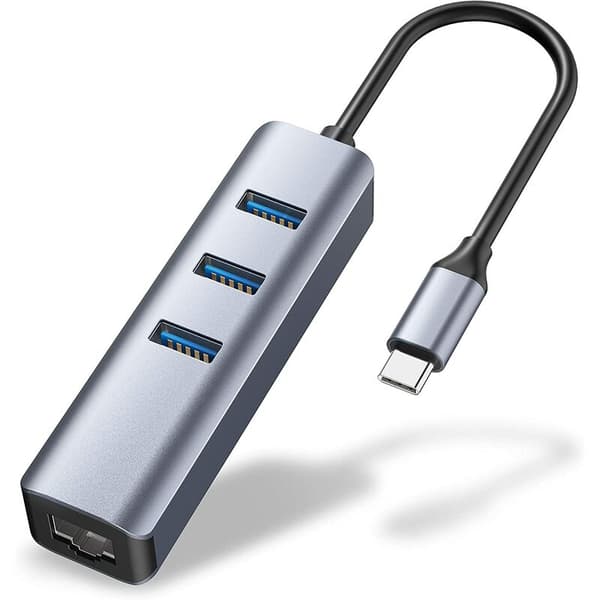 USB-sovitin, RJ45 Gigabit Ethernet, yhteensopiva USB-C/Thunderbolt-laitteiden, MacBook Pro/Air kanssa