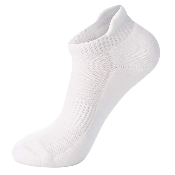 10 parin pakkaus Miesten naisten matalat sukat Hengittävät sukat mesh mustavalkoinen