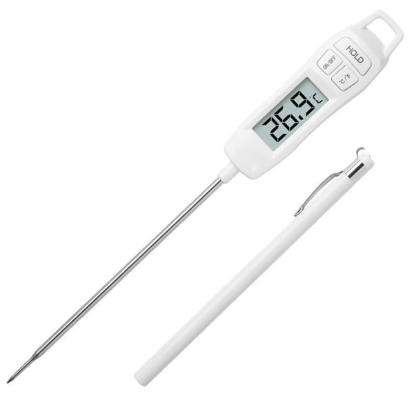 2 sekunders avläsning matlagningstermometer, omedelbar matlagningstermometer med lång sond och LCD-display digital bakningstermometer för mat M