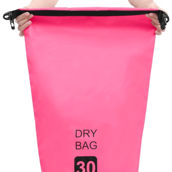 Vattentät packpåse rosa 30 L PVC