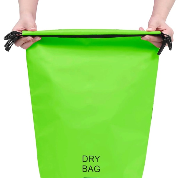 Vattentät packpåse grön 10 L PVC