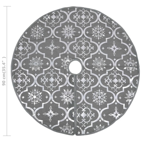 Julgransmatta lyxig med grå strumpa 90 cm tyg Grå e69f | Grå | 150 | Fyndiq