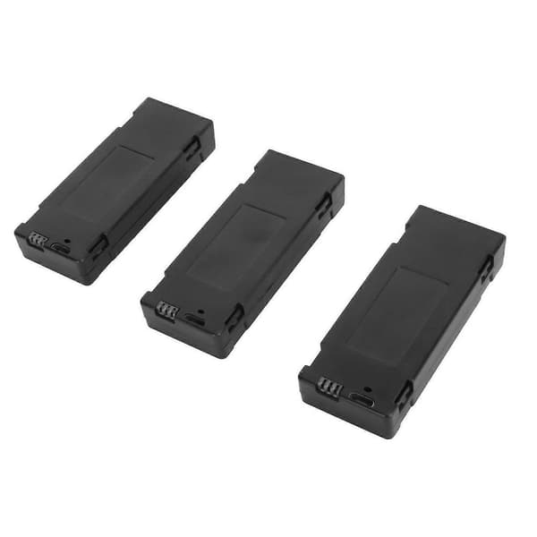 3 st Drone Litiumbatteri 1800MAH 3.7V Uppladdningsbart Quadcopter Drone Batteri Passar för E88 E88Pro E100 E99 K3 K6 E89 P1 P4 P5-JJ