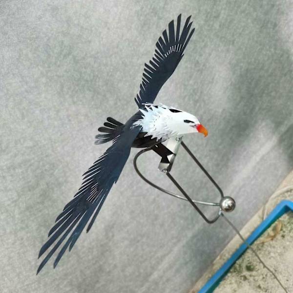 Hieno ulkoilma koriste piha nurmikko koriste kotka/pöllö kasa metalli veistos