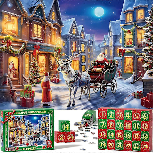 Julepuslespil Tilan Adventskalender 24 dage Julekalender Nedtælling Thanksgiving Julegave S