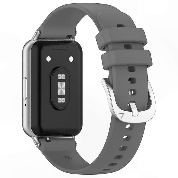 Blød silikone erstatningsrem til fitness-tracker-kompatible enheder Dark grey