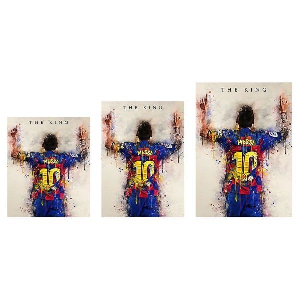 Leo Messi Fodboldplakat Sport Kunst Billede Tryk Hjem Værelsesindretning 50*70cm