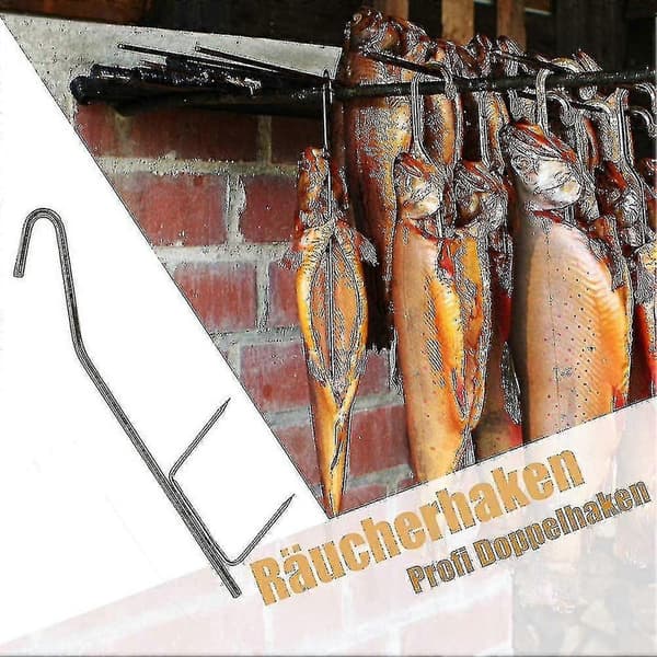10 kpl Savustuskoukut Kalakoukut BBQ-savustimiin (FMY)