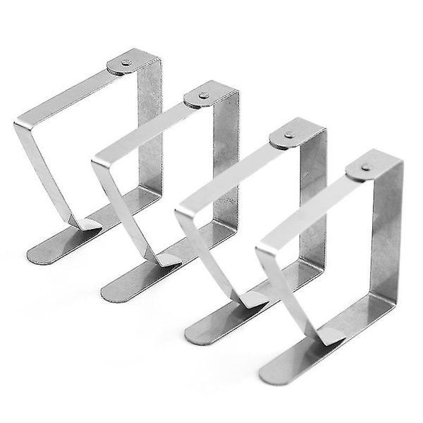 Stor 8 X 7 Cm Rustfritt Stål Duk Klips Duk Klips Rustfritt Stål Duk Klips Duk Klips Pakke med 8