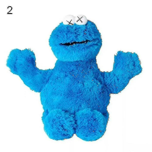 2024 Kaws Sesame Street Elmo Cookie Doll Børn Plys Legetøj-1 Cookie Monster*