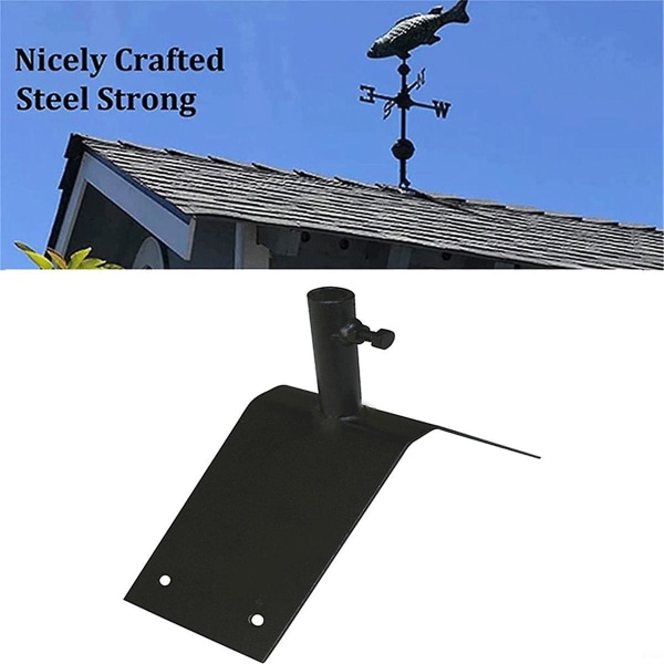 1 stk Heavy-duty Weathervane Takbrakett Weathervane Monteringsplate Værstasjon Takmontør er egnet Black