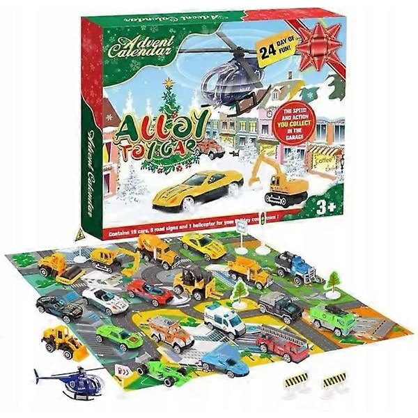 Adventskalender 24 Elementer Biler Advent