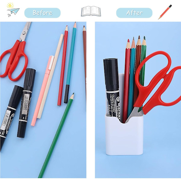 Förpackning magnetisk whiteboard-pennhållare - Pen-/penna-/magnet-/whiteboard-organisatör - Förvaringsorganisatör för kylskåp, skåp, skåp