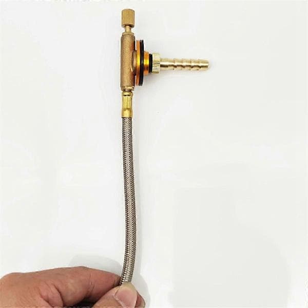 Gastankventiladapter til udendørs camping - Multi-brug slangeadapterstik Gold