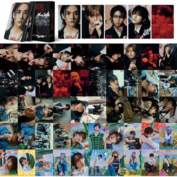 55 stk Kpop Stray Kids ATE fotokort, Stray Kids Merch, Kort, Stray Kids ATE, Album, Kort, Stray Kids fotokort til fans
