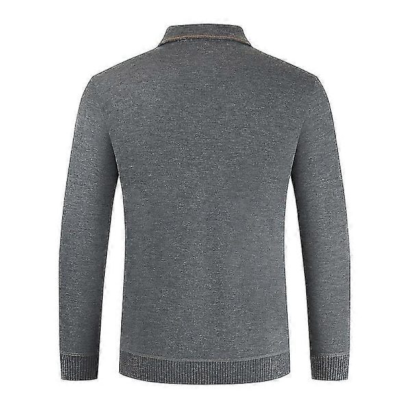 Langærmede skjorter med knapper til mænd Grey M