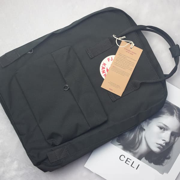7-20L Rygsæk Laptop Taske Stor Kapacitet Gave til Børn Sort Sort Black 20L