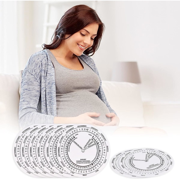 Graviditetshjul, 8 stk. Forfallsdatokalkulator for gravide for leger Jordmødre Sykepleiere Gravide pasienter