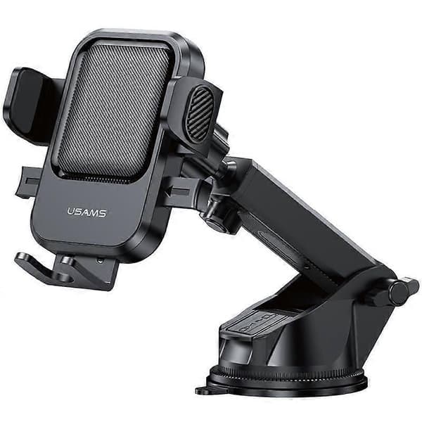 USAMS ZJ091 One-touch Bilcenterkonsol Telefonholder Black