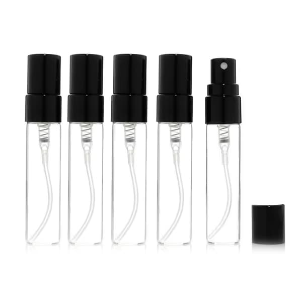 5-pack - Sprayflaska / Miniflaska i Glas – 5 ml