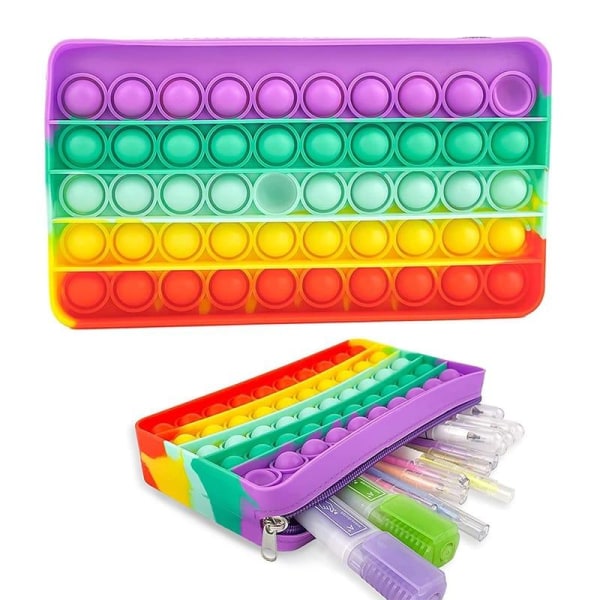 Kynäkotelo Pop It Fidget -lelu / Sensory - Kynäkotelo multicolor