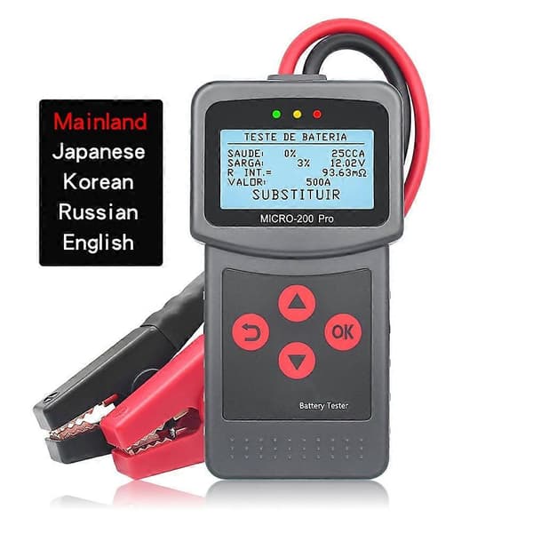 Micro-200 Pro Bil Motorcykel Batteritester til Fastlandsversion