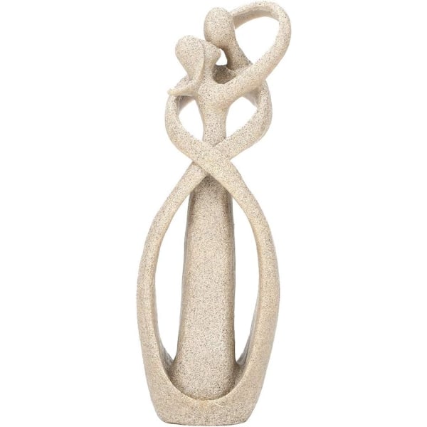 Handgjord sandsten sandsten kyssande par staty hantverk carving konst miniatyrmodell dekoration
