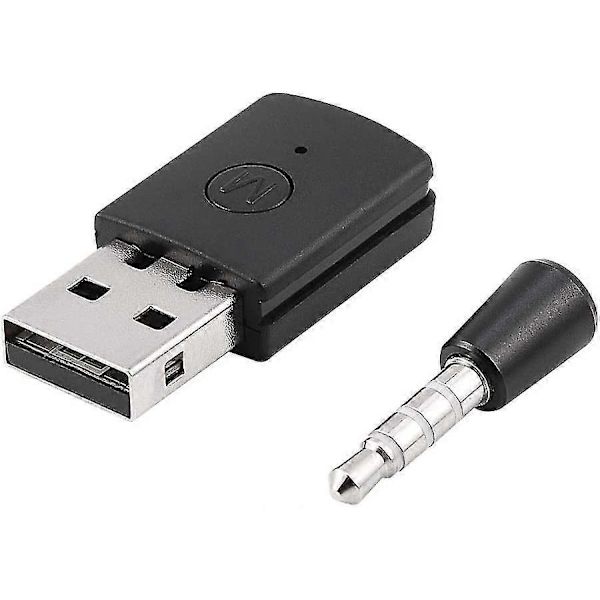 PS4 Bluetooth-adapter - Mini USB 4.0 Bluetooth-headsetadapter Mini trådløs mikrofon Bluetooth-dongle USB-adapter for PS4 trådløst headset