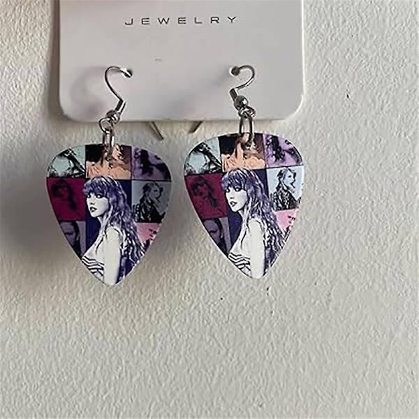 Womens Taylor Swift Charm Øreringe Musik Elsker Gave Swiftie Tøj Smykker Tilbehør Fan Gaver A