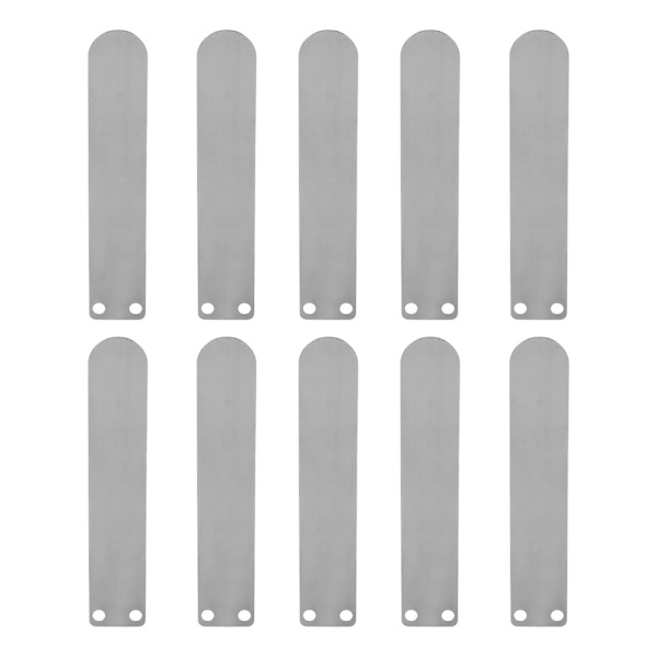 10 stk. Luftkompressor Ventilplate Tungeform Støpejern Inntak Og Eksos Tilbehør 80 Inntak Lang Plate