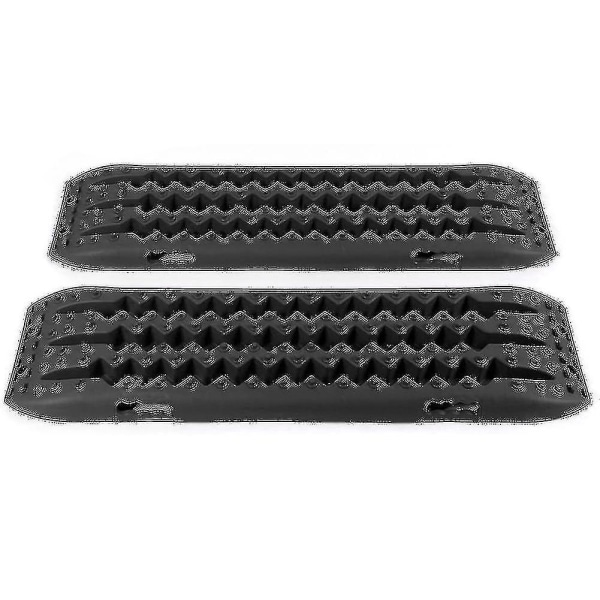 2 stk. Recovery Tracks Sand Traction Snow Off Road Dæk Stige 4wd 10t (sort)