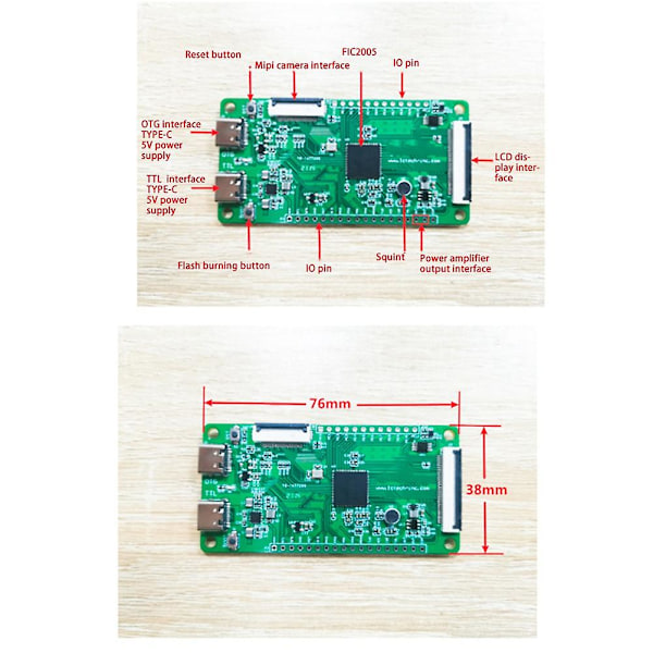 Pi Allwinner F1C200S Linux Avoin lähdekoodi Maker Kehityskortti