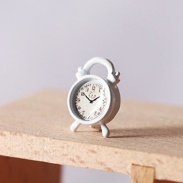Miniatyr möbler leksak dockhus DIY dekoration tillbehör Mini liten väckarklocka