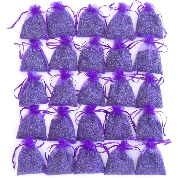 25 laventelipussia-Laventelipusseja Luonnollisesti kuivattuja