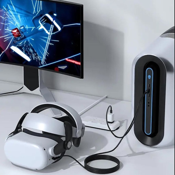 Usb3.2 Link-kabel 16ft(5m) Data Link-kabler for Quest 2/pico 4 VR-headset
