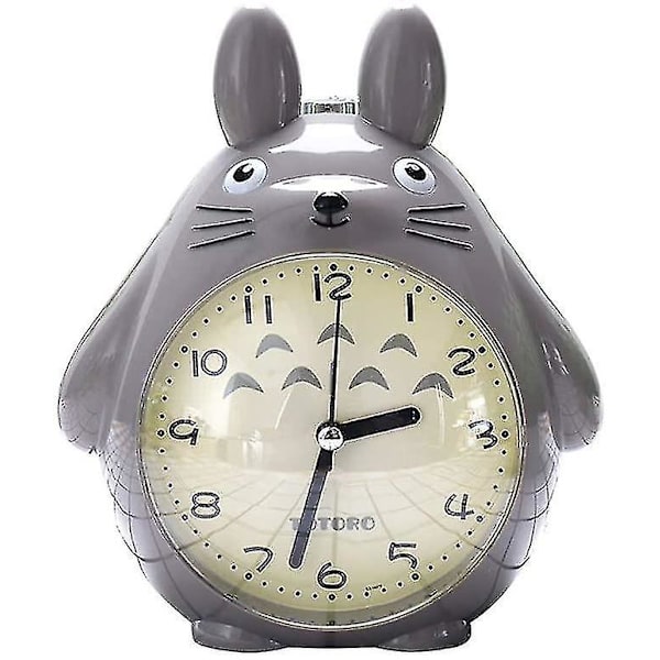 Wekity Totoro-teemainen herätyskello, torkkutoiminnolla, hiljainen ja LED-yövalo, paras lahja lapsille ja teini-ikäisille