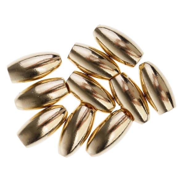 Premium mässingsfiskesänken för Drop Shot Slider-teknik - 10-pack 3.5g
