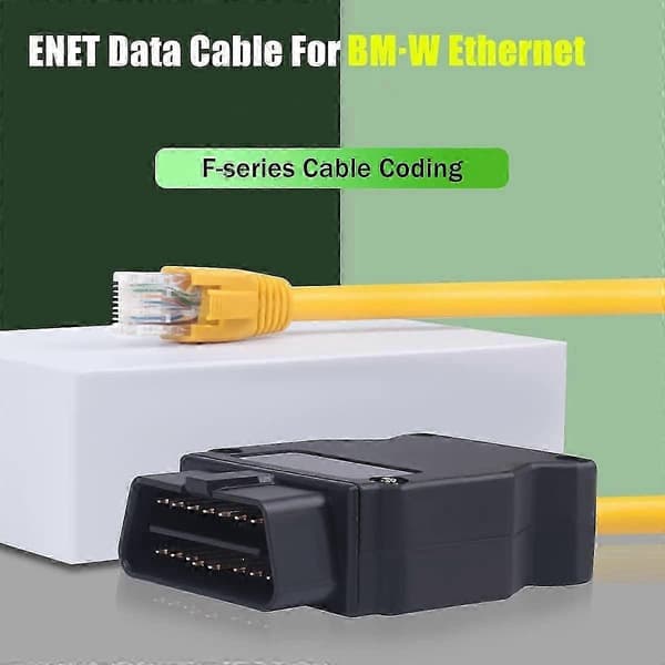 ENET OBD2-kabel 2M for BMW F/G-serien RJ45-adapter Hastighet Ethernet-koding og diagnostikk