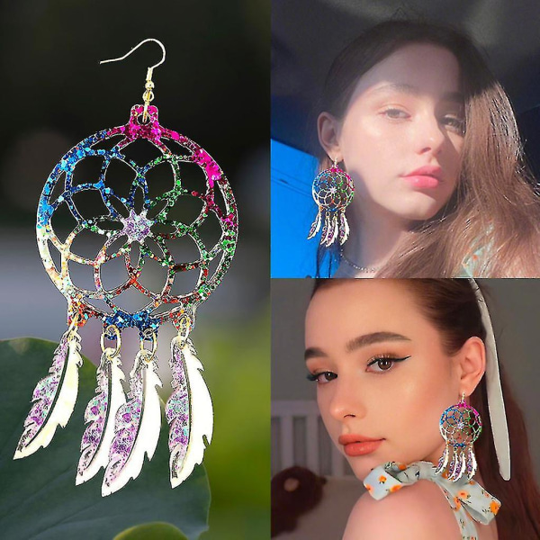 Sulkarakenne korvakoru mold Dream Catcher Eardrop Craft korut 2