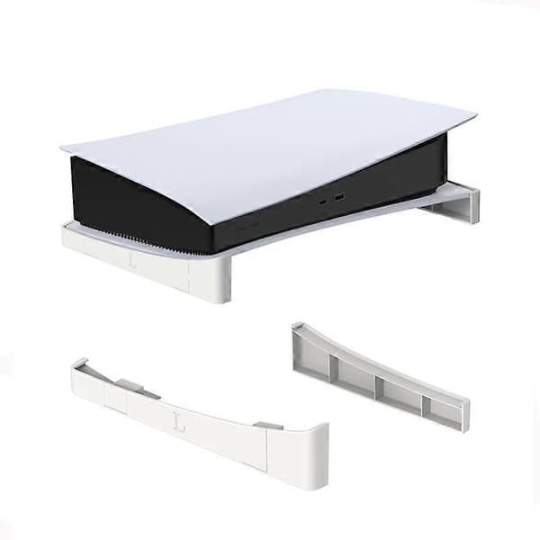 Til PS5 Base Stand Host Konsol Horisontal Holder Spil Bærende Display Dock Beslag til Playstation 5 Tilbehør White
